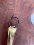 JA Designs large Spike earrings-brass