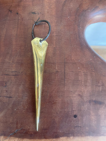 JA Designs large Spike earrings-brass