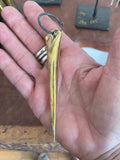 JA Designs large Spike earrings-brass